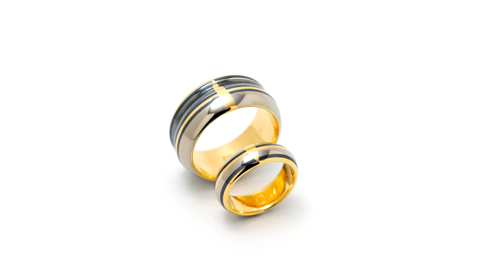 結婚指輪・伝統技法ゴールドペア