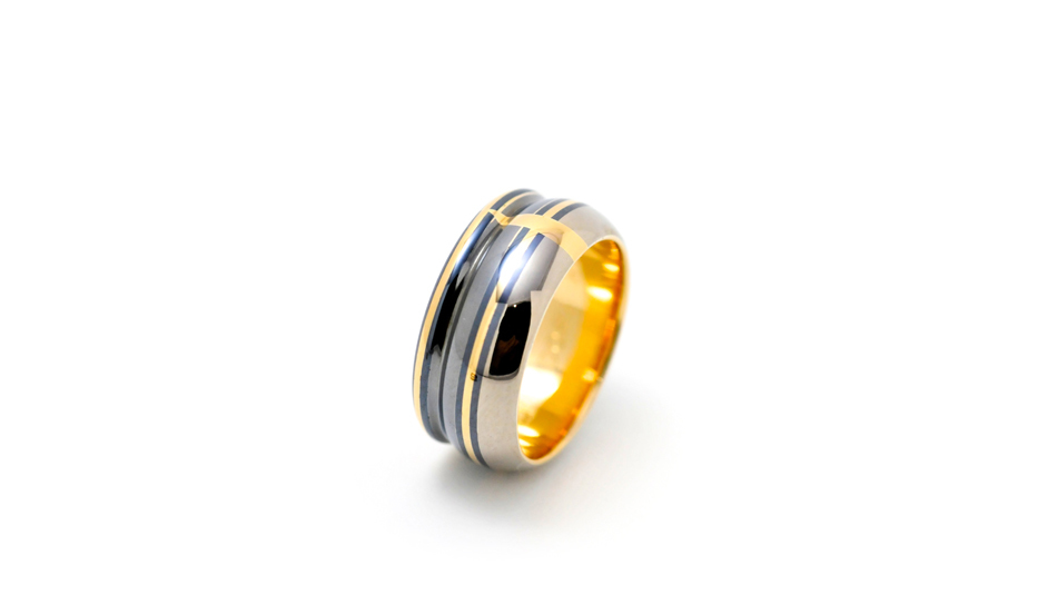 結婚指輪・赤銅、四分一、イエローゴールド、ホワイトゴールド